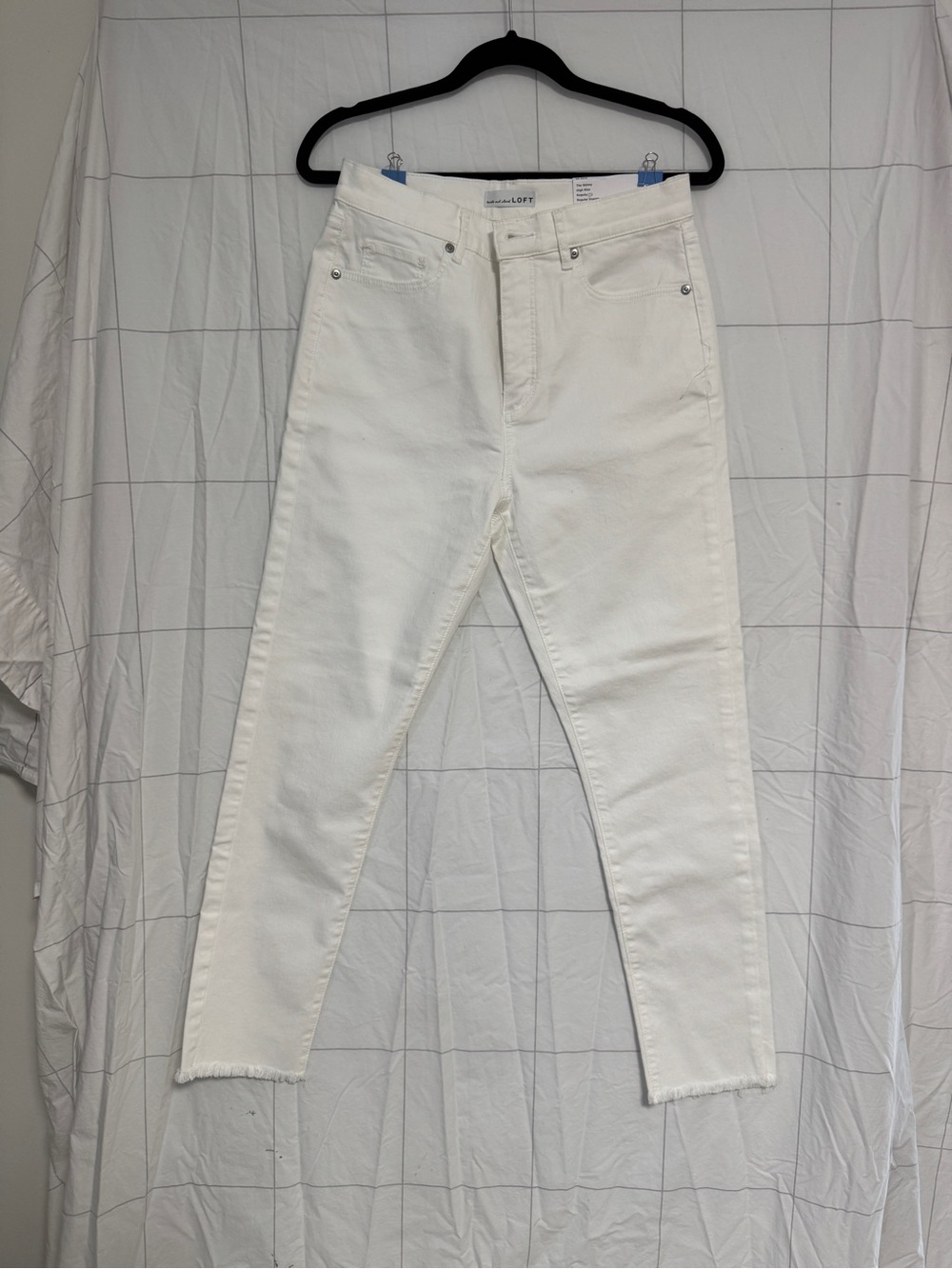 NWT LOFT White Skinny High-Rise Jeans